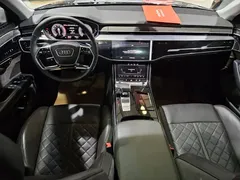 2022 Audi A8L 50 TFSI quattro, чёрный — фото 13