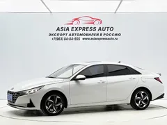 2021 Hyundai Elantra 1.5L CVT LUX Premium, белый — фото 1