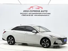 2021 Hyundai Elantra 1.5L CVT LUX Premium, белый — фото 3