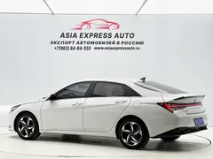 2021 Hyundai Elantra 1.5L CVT LUX Premium, белый — фото 6