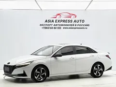 2021 Hyundai Elantra 1.5L CVT LUX Premium, белый — фото 1