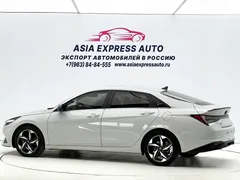 2021 Hyundai Elantra 1.5L CVT LUX Premium, белый — фото 6