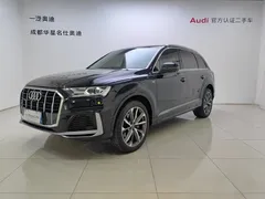 2022 Audi Q7 55 TFSI quattro S line, чёрный — фото 1