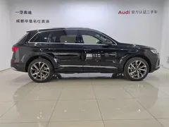 2022 Audi Q7 55 TFSI quattro S line, чёрный — фото 3