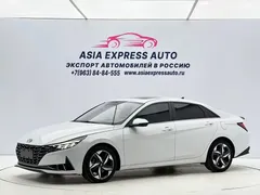 2022 Hyundai Elantra 1.5L CVT LUX Premium, белый — фото 1