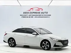 2022 Hyundai Elantra 1.5L CVT LUX Premium, белый — фото 3