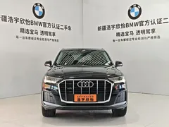 2021 Audi Q7 45 TFSI quattro S line, чёрный — фото 2