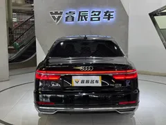 2021 Audi A8L 50 TFSI quattro, чёрный — фото 10