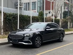 2022 Mercedes-Benz E-Class New Energy modified E 350 e L plug-in hybrid sedan, чёрный — фото 1