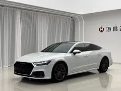 2023 Audi A7 45 TFSI, белый — фото 4