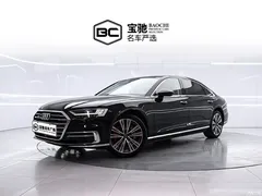 2021 Audi A8 A8L 55 TFSI quattro premium type, чёрный — фото 1