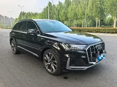 2022 Audi Q7 55 TFSI quattro S line, чёрный — фото 3