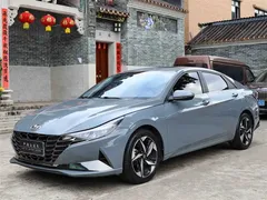 2021 Hyundai Elantra 1.5L CVT LUX Premium, синий — фото 1