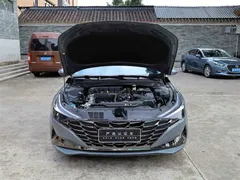 2021 Hyundai Elantra 1.5L CVT LUX Premium, синий — фото 14