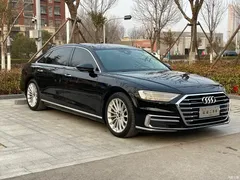 2021 Audi A8 A8L 50 TFSI quattro comfort, чёрный — фото 3