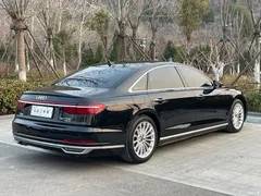 2021 Audi A8 A8L 50 TFSI quattro comfort, чёрный — фото 15