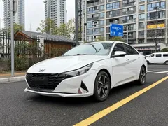 2022 Hyundai Elantra 1.5L CVT LUX Premium, белый — фото 1