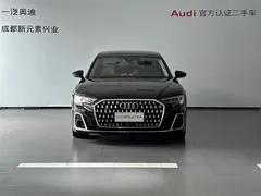 2023 Audi A8L 50 TFSI quattro, чёрный — фото 2