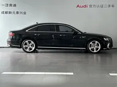 2023 Audi A8L 50 TFSI quattro, чёрный — фото 3