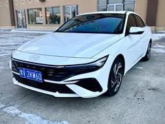2023 Hyundai Elantra 1.5L CVT LUX Premium, белый — фото 1