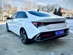 2023 Hyundai Elantra 1.5L CVT LUX Premium, белый — фото 4