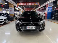 2021 Audi A8L 50 TFSI quattro Comfort, чёрный — фото 2