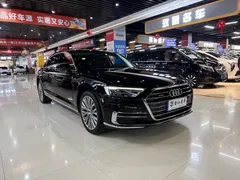 2021 Audi A8L 50 TFSI quattro Comfort, чёрный — фото 3