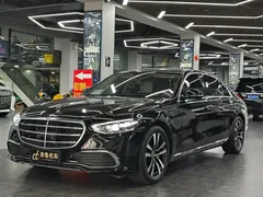 2022 Mercedes-Benz S-Class S 400 L, чёрный — фото 1