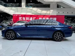 2022 BMW 5 Series 5 530Li M, синий — фото 20
