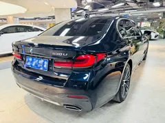 2023 BMW 5 Series 5 530Li M, синий — фото 4
