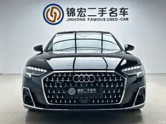 2023 Audi A8 A8L 50 TFSI quattro Premium Selection, чёрный — фото 2