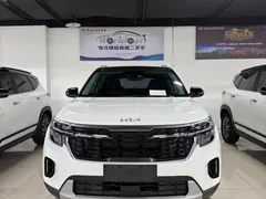 2023 Kia Seltos 1.5L CVT Luxury, белый — фото 2