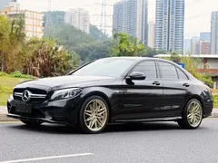 2021 Mercedes-Benz C-Class AMG C 43 4MATIC, чёрный — фото 1