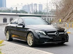 2021 Mercedes-Benz C-Class AMG C 43 4MATIC, чёрный — фото 3
