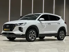2020 Hyundai Tucson 280TGDi Dual Clutch 2WD Zhilian National V, белый — фото 1