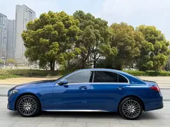 2022 Mercedes-Benz C-Class C 260 L Sport, синий — фото 13