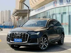 2022 Audi Q7 55 TFSI quattro S line, чёрный — фото 1
