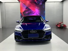 2022 Audi A7 45 TFSI, синий — фото 2
