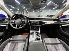 2022 Audi A7 45 TFSI, синий — фото 8