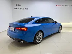 2021 Audi A5 Sportback 40 TFSI, синий — фото 4