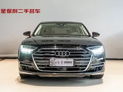 2021 Audi A8 A8L 55 TFSI quattro premium type, чёрный — фото 2