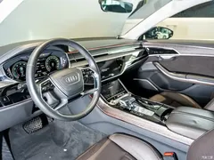 2021 Audi A8 A8L 55 TFSI quattro premium type, чёрный — фото 6