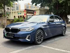 2021 BMW 5 Series 535Le PHEV Luxury Package, синий — фото 1
