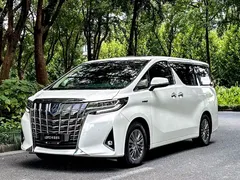 2020 Toyota Alphard Hybrid 2.5L Luxury, белый — фото 1