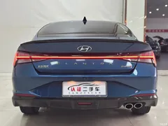 2021 Hyundai Elantra 240TGDi DCT LUX Premium, синий — фото 15