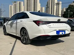 2021 Hyundai Elantra 1.5L CVT LUX Premium, белый — фото 13