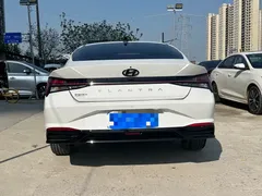 2021 Hyundai Elantra 1.5L CVT LUX Premium, белый — фото 14