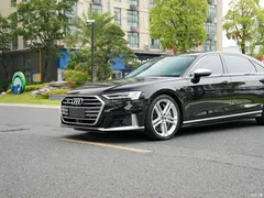 2021 Audi S8 S8L 4.0TFSI quattro, чёрный — фото 13