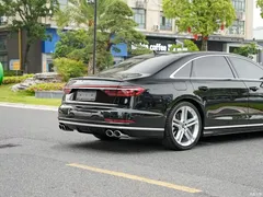 2021 Audi S8 S8L 4.0TFSI quattro, чёрный — фото 14