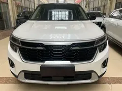 2023 Kia Seltos 1.5L CVT Luxury, белый — фото 2
